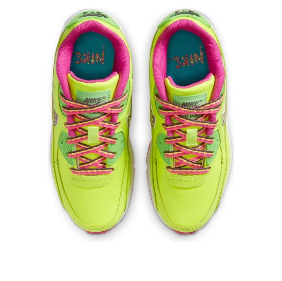 (PS) Nike Air Max 90 Leather 'Volt Fire Pink' CW5797-700 - Image 4