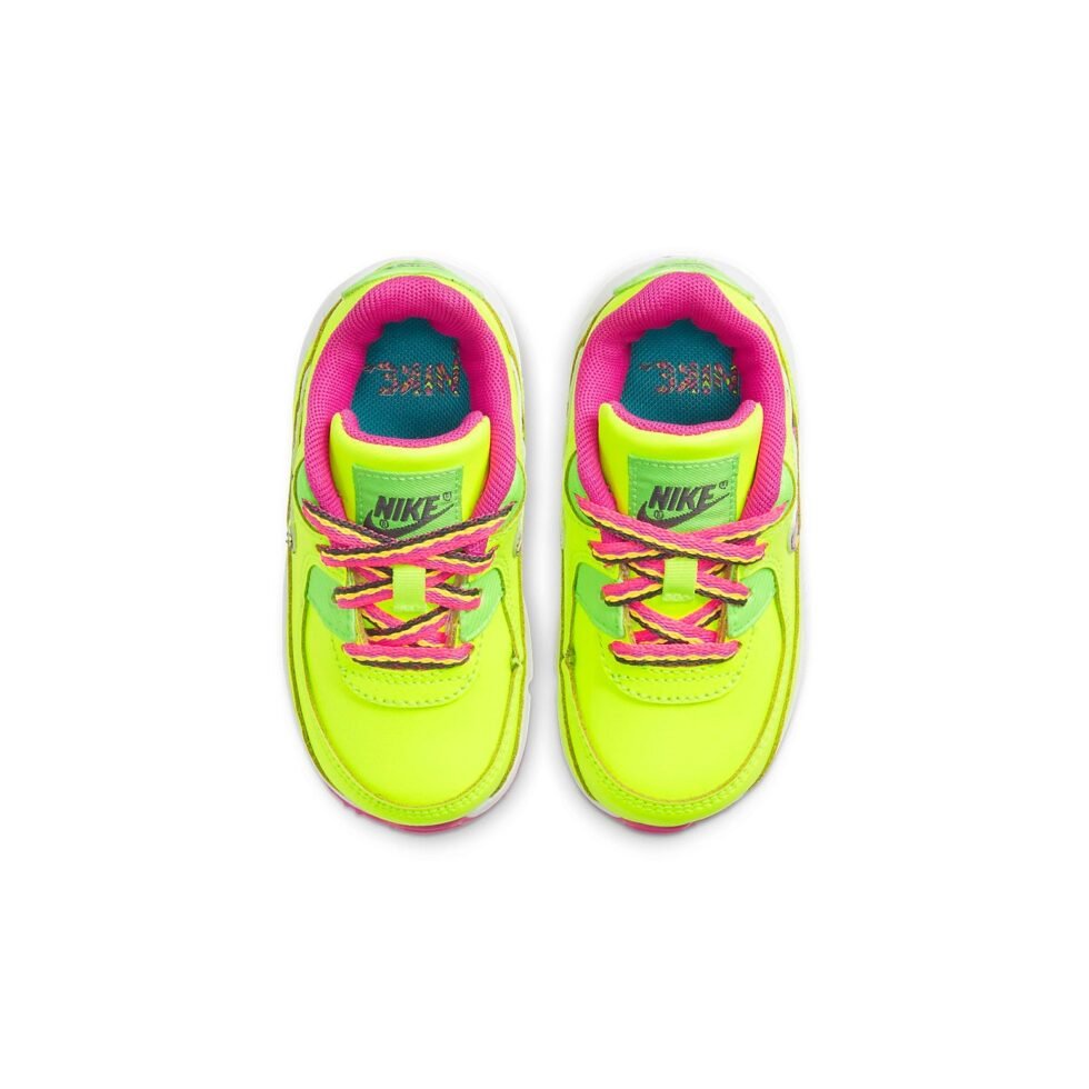 (TD) Nike Air Max 90 'Volt Fire Pink Green Strike' CW5798-700 - Image 4