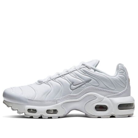 (GS) Nike Air Max Plus 'White Metallic Silver' CW7044-100
