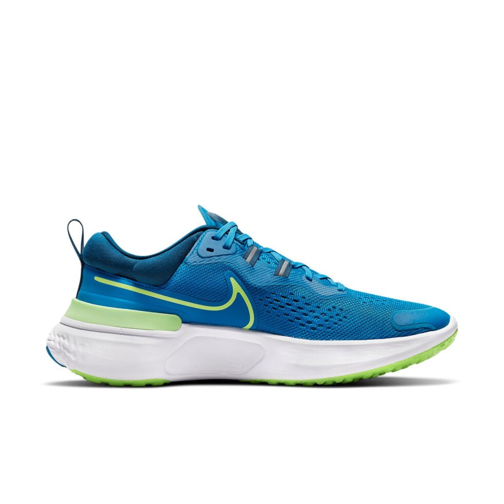 Nike React Miler 2 'Imperial Blue Lime Glow' CW7121-402 - Image 2