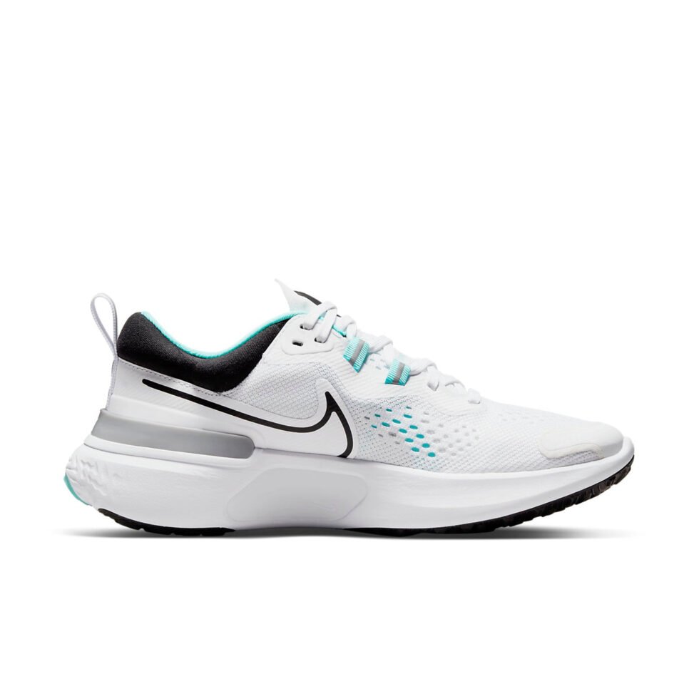 (WMNS) Nike React Miler 2 White/Blue/Black CW7136-100 - Image 2