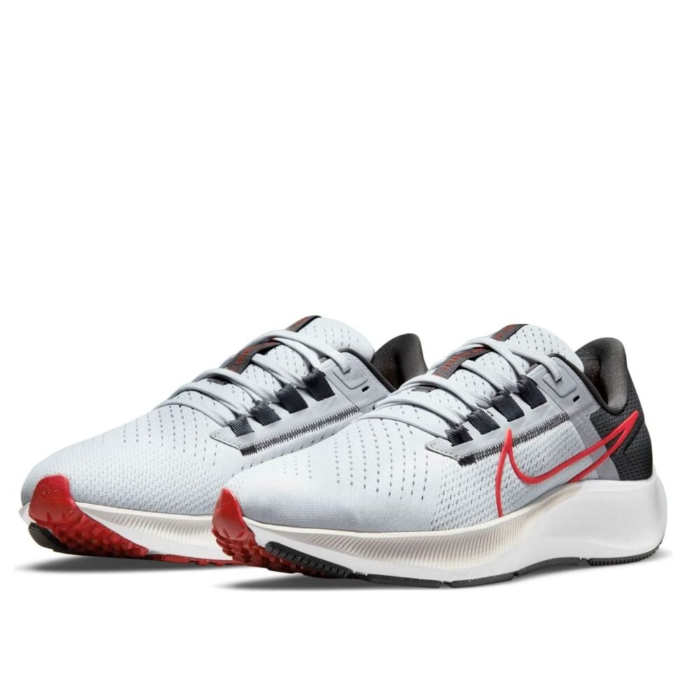Nike Air Zoom Pegasus 38 'Pure Platinum Chile Red' CW7356-004 - Image 3
