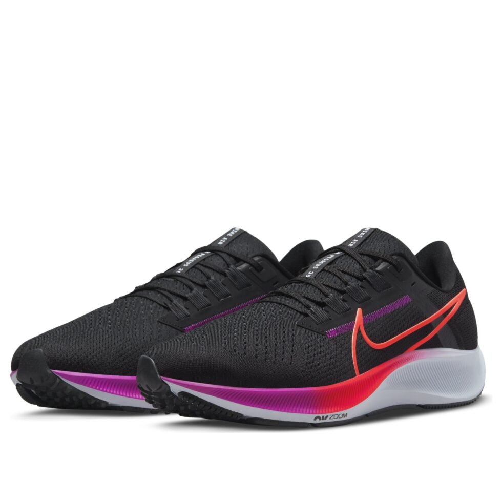 Nike Air Zoom Pegasus 38 'Black Hyper Violet' CW7356-011 - Image 4
