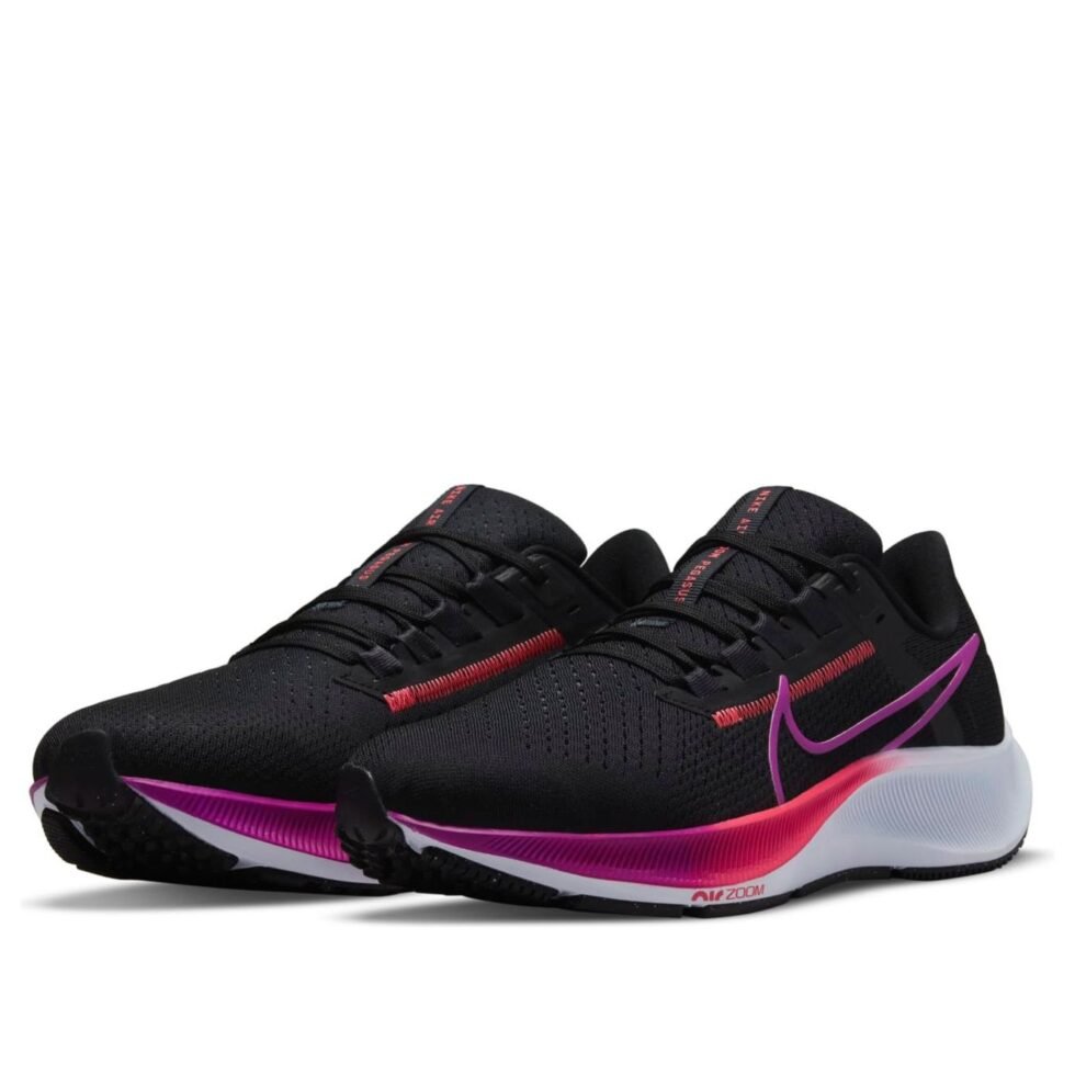 (WMNS) Nike Air Zoom Pegasus 38 'Black Hyper Violet' CW7358-011 - Image 3