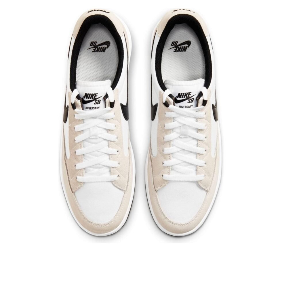 Nike SB Adversary Premium 'White Black' CW7456-100 - Image 4