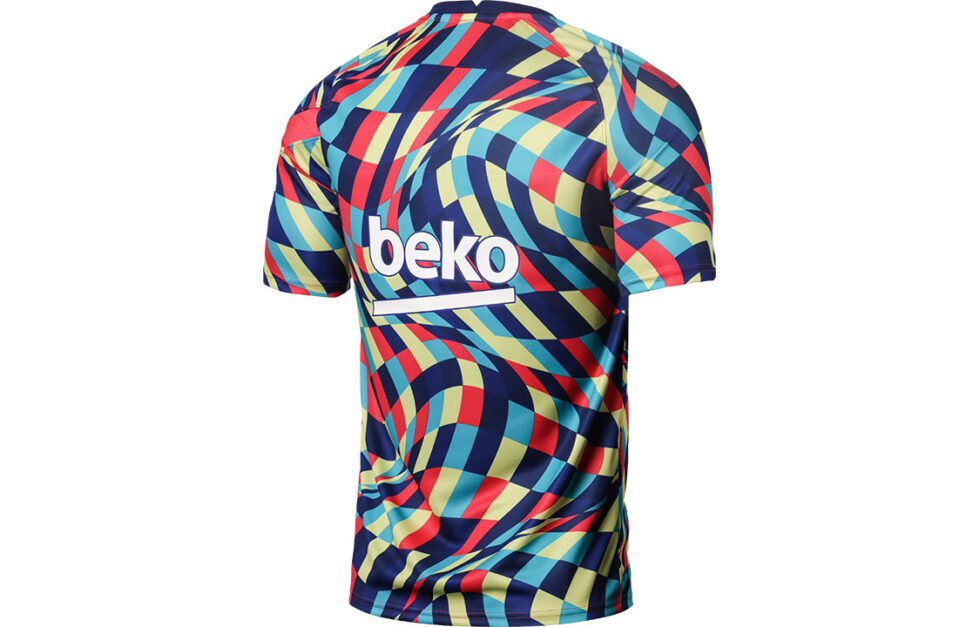 Nike FC Barcelona Prematch Top 'Multicolor' CW7750-492 - Image 2