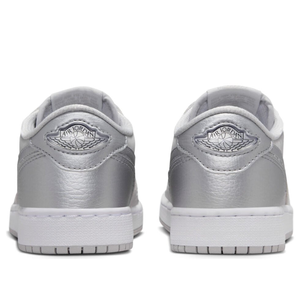 (GS) Air Jordan 1 Low OG 'Metallic Silver' CZ0858-002 - Image 3