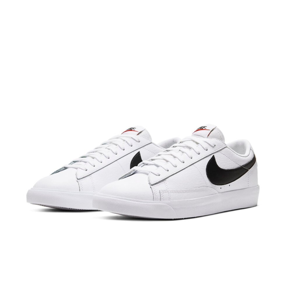 Nike Blazer Low Leather 'Black Swoosh' CZ1089-100 - Image 3