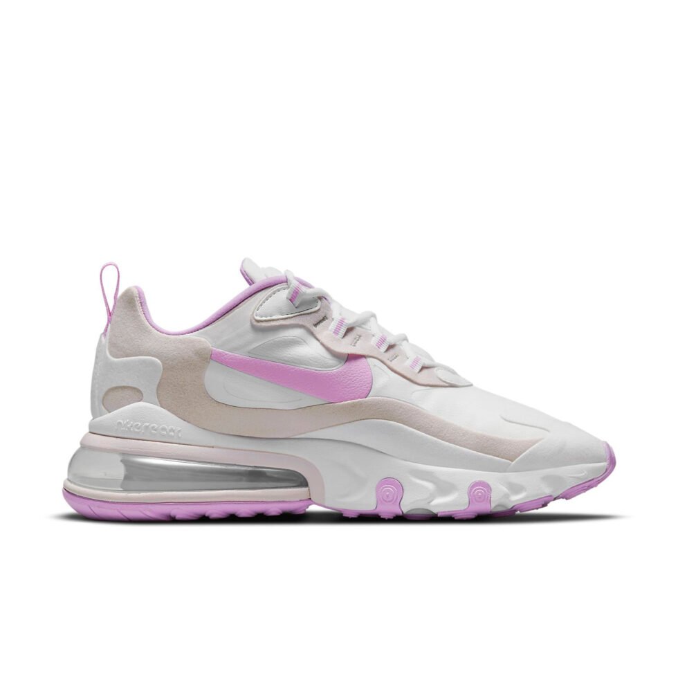 (WMNS) Nike Air Max 270 React 'White Fuchsia Glow Platinum Violet' CZ1609-100 - Image 2