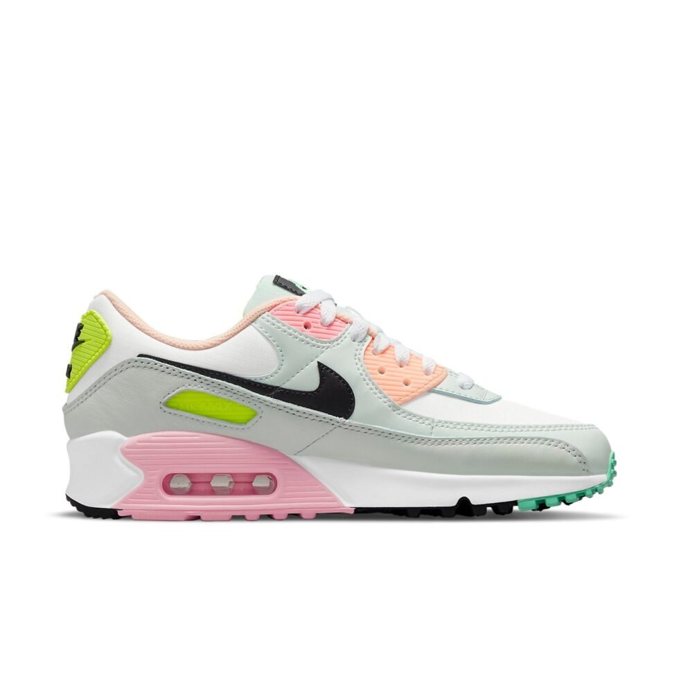 (WMNS) Nike Air Max 90 'White Volt Green Glow' CZ1617-100 - Image 2