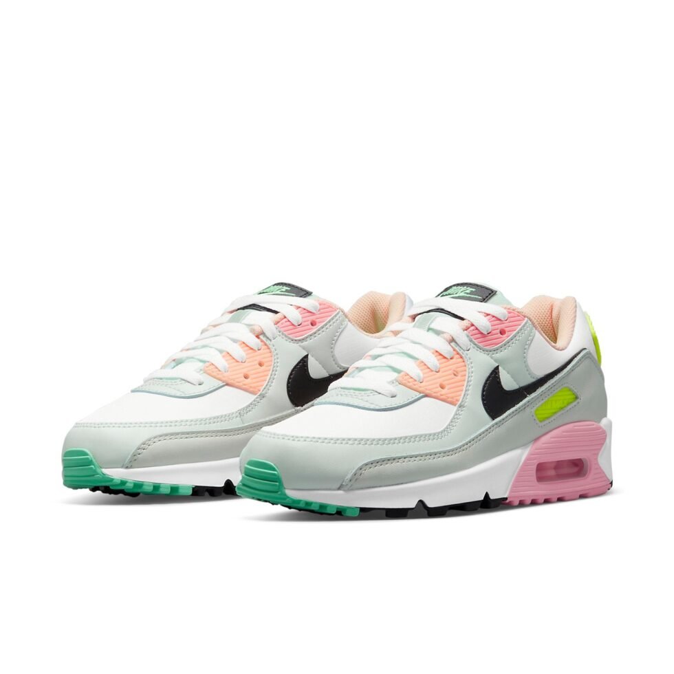 (WMNS) Nike Air Max 90 'White Volt Green Glow' CZ1617-100 - Image 3