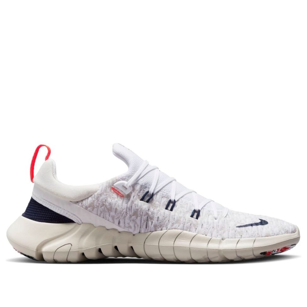 Nike Free Run 5.0 Next Nature 'White Obsidian Crimson' CZ1884-103 - Image 2