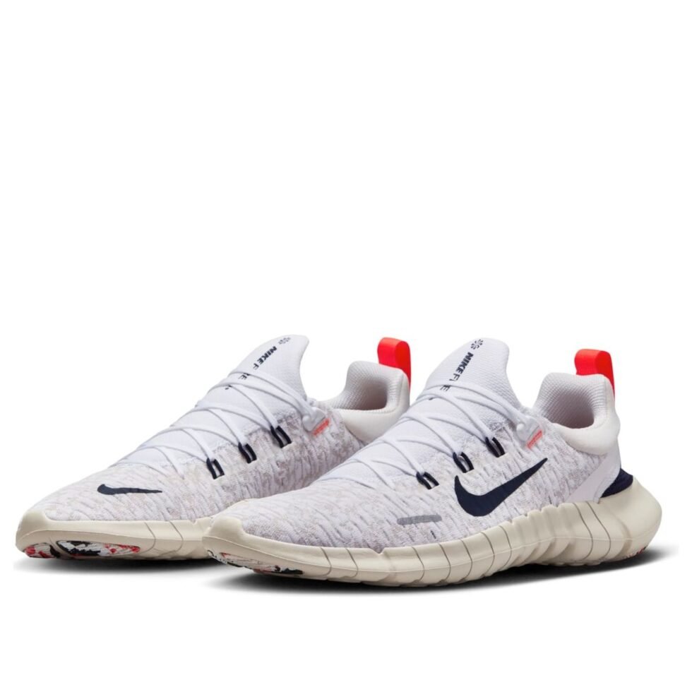 Nike Free Run 5.0 Next Nature 'White Obsidian Crimson' CZ1884-103 - Image 3