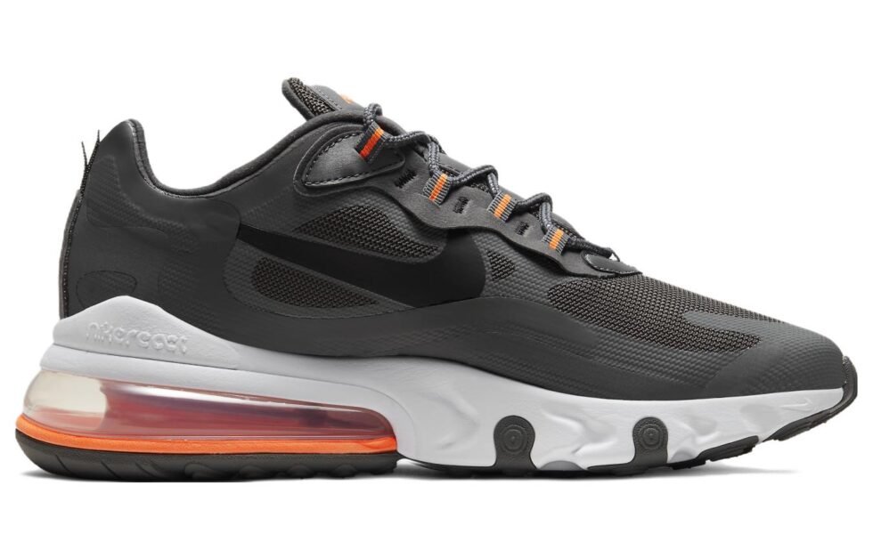 Nike Air Max 270 React 'Iron Grey Total Orange' CZ2528-001 - Image 2
