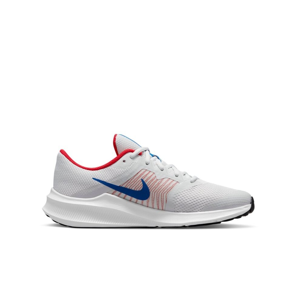 (GS) Nike Downshifter 11 Low-Top White/Blue CZ3949-013 - Image 2