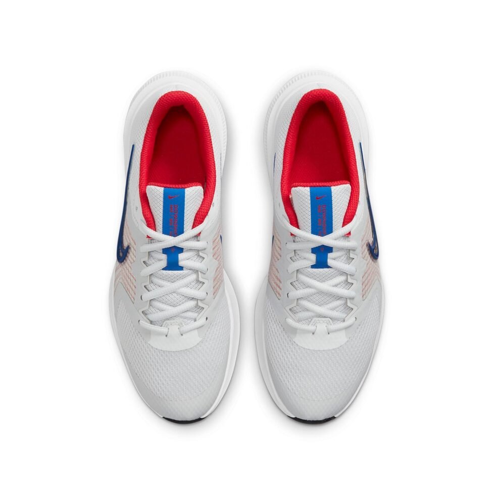 (GS) Nike Downshifter 11 Low-Top White/Blue CZ3949-013 - Image 4