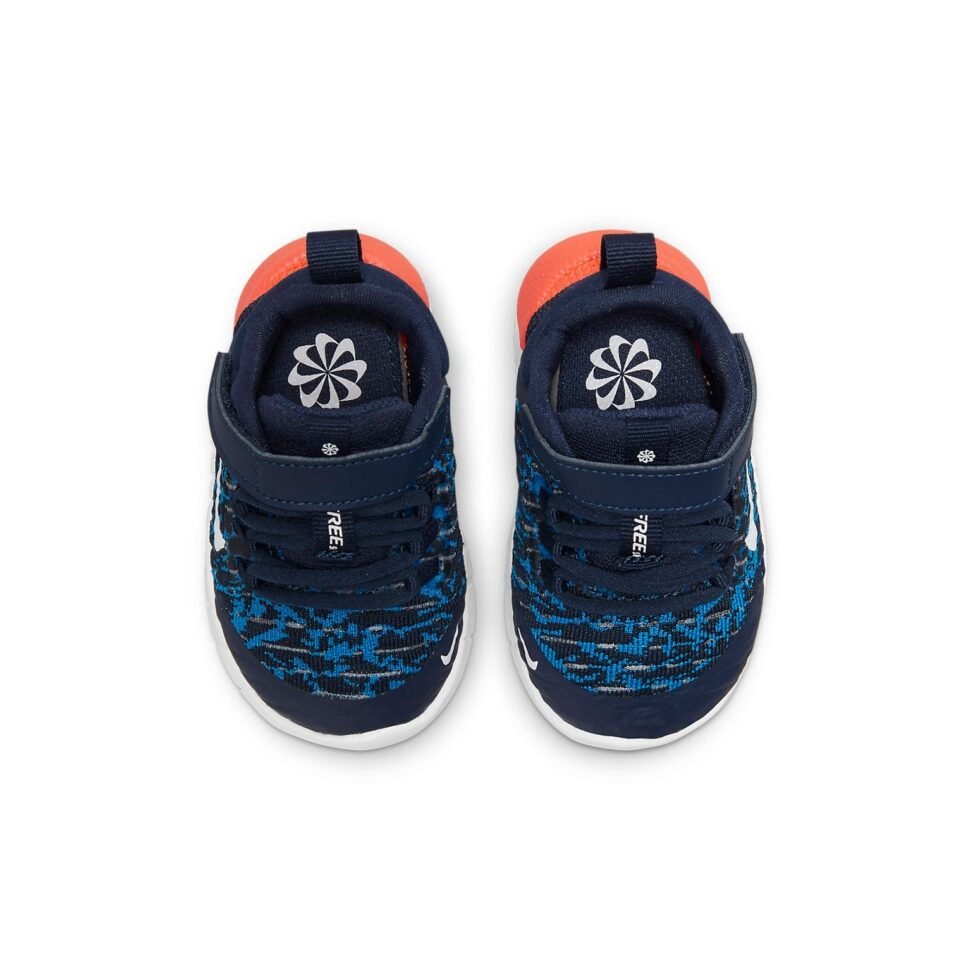 (TD) Nike Free RN 2021 'Midnight Navy Orange' CZ3997-410 - Image 4