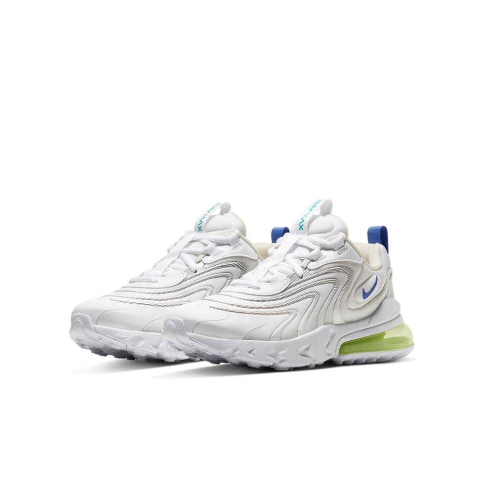 (GS) Nike Air Max 270 React ENG 'White Sapphire Laser Orange' CZ4215-100 - Image 3