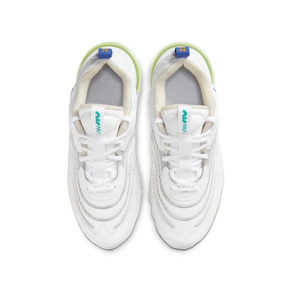 (GS) Nike Air Max 270 React ENG 'White Sapphire Laser Orange' CZ4215-100 - Image 4