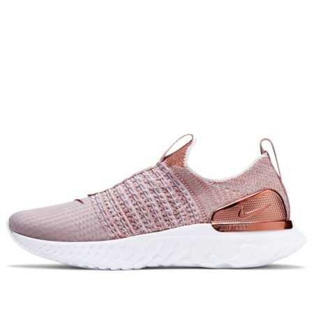 (WMNS) Nike React Phantom Run Flyknit 2 Premium 'Fossil Stone Metallic Red Bronze' CZ4830-200