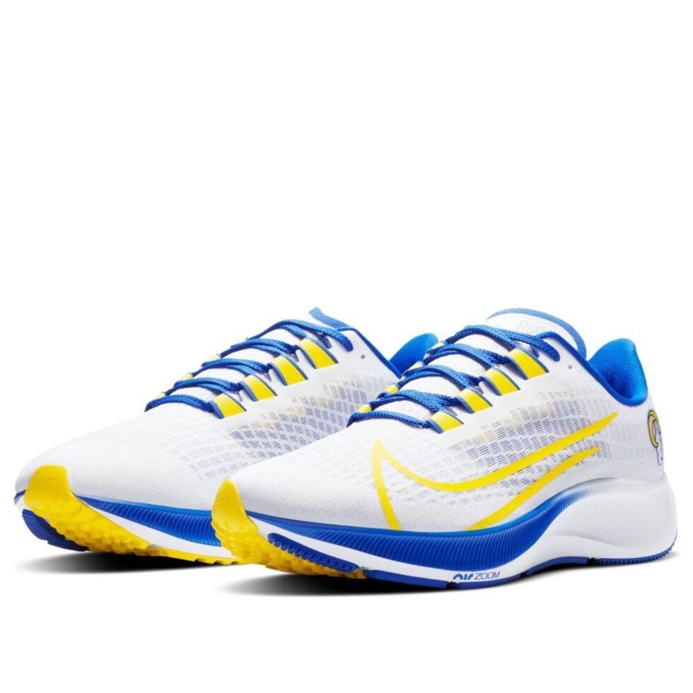 Nike Air Zoom Pegasus 37 'Los Angeles Rams' CZ5449-100 - Image 3