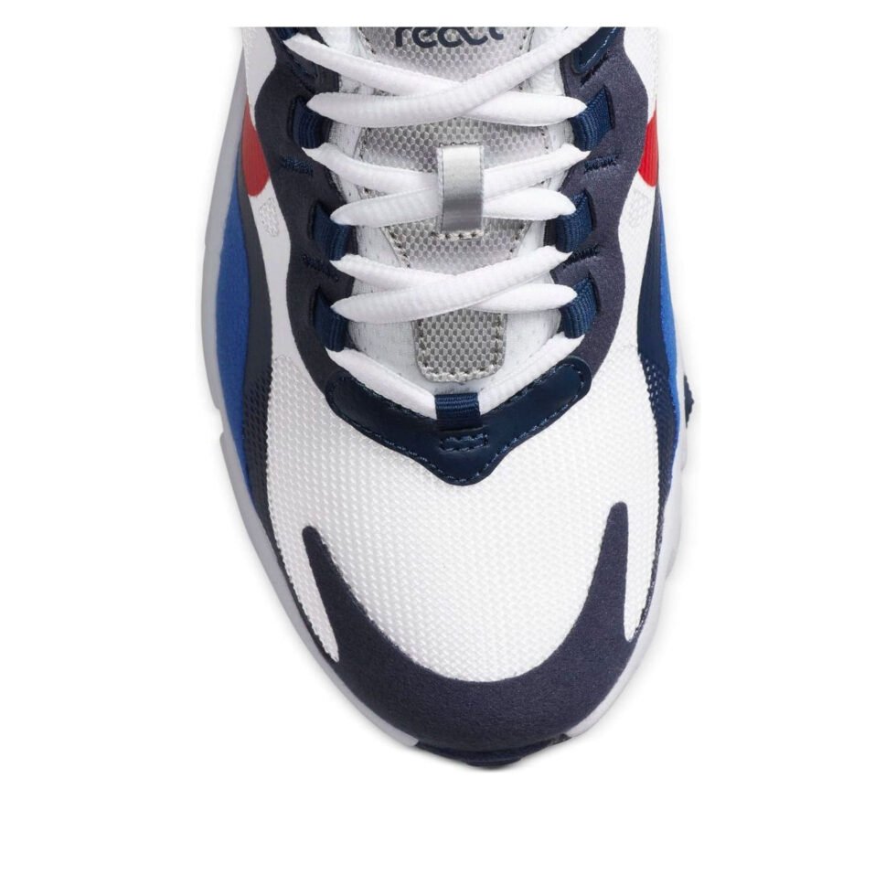 (GS) Nike Air Max 270 React 'White Midnight Navy Red' CZ5582-100 - Image 3