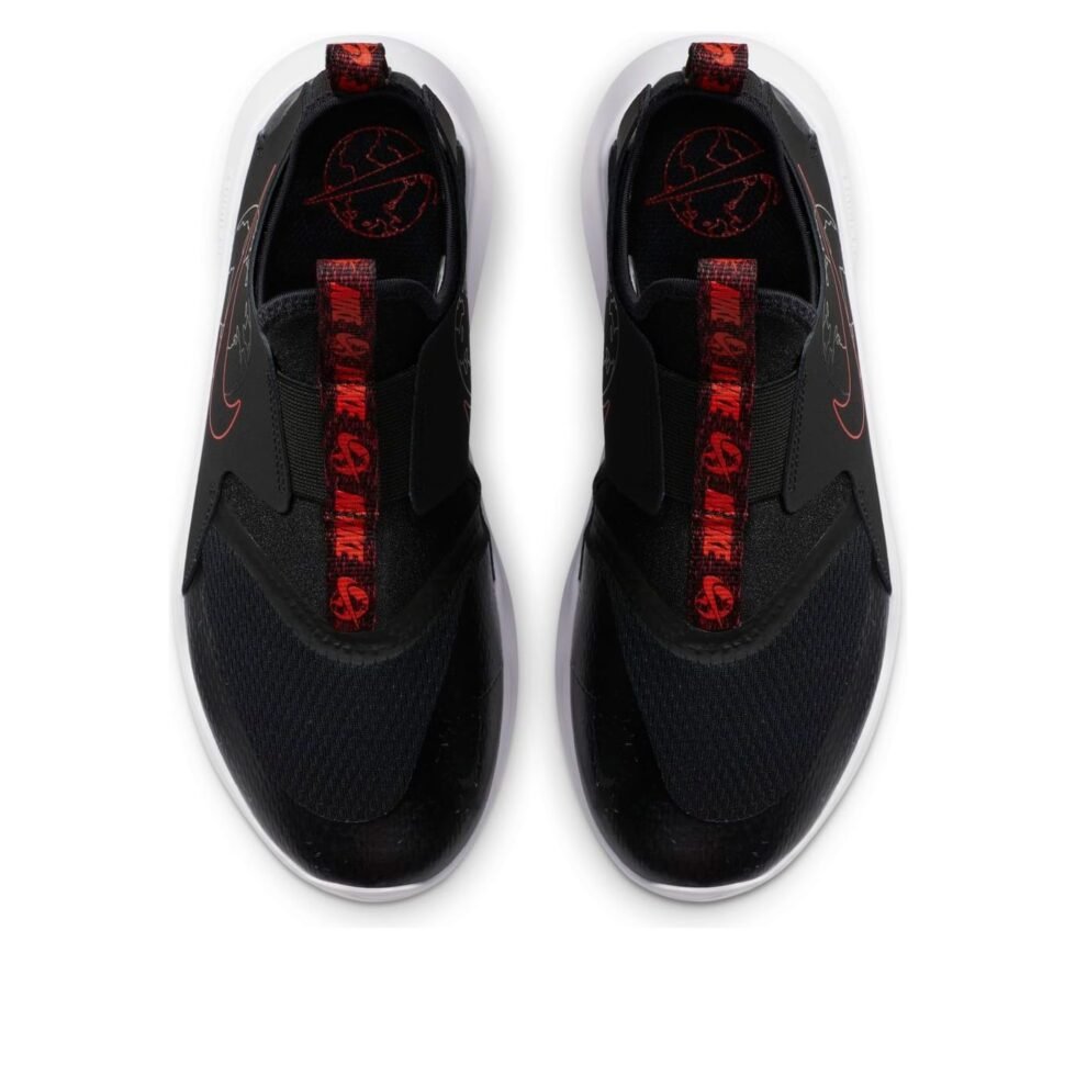 (GS) Nike Flex Runner SE 'Black Bright Crimson' CZ6528-001 - Image 4