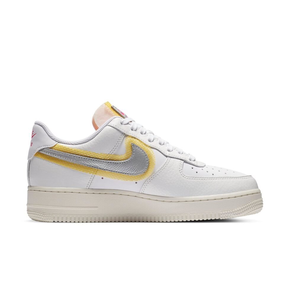 (WMNS) Nike Air Force 1 '07 LX 'White Metallic Silver Gold' CZ8104-100 - Image 2