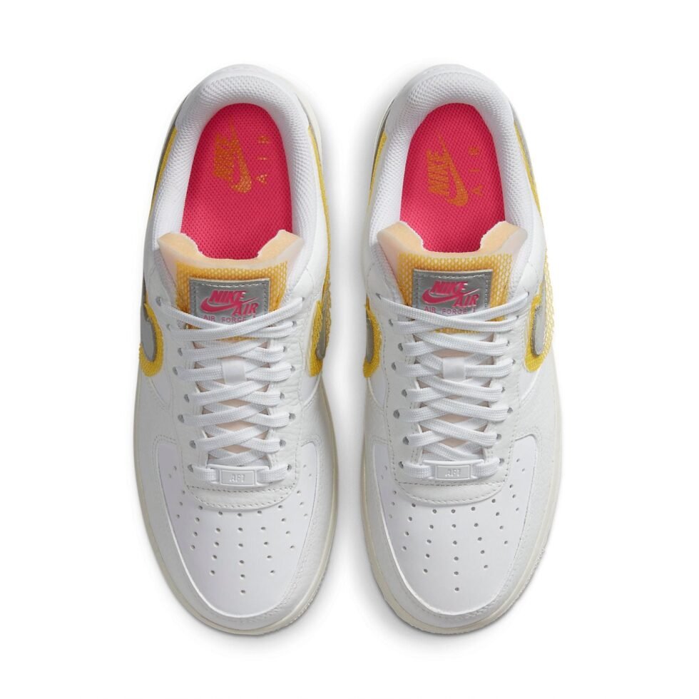 (WMNS) Nike Air Force 1 '07 LX 'White Metallic Silver Gold' CZ8104-100 - Image 4