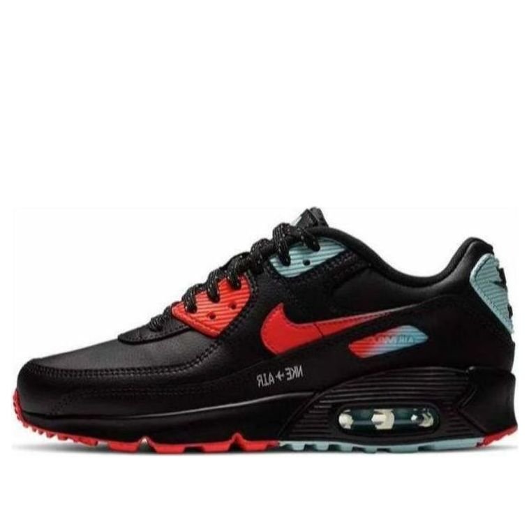 (WMNS) Nike Air Max 90 Leather 'Black Crimson Glacier Ice' CZ8144-001