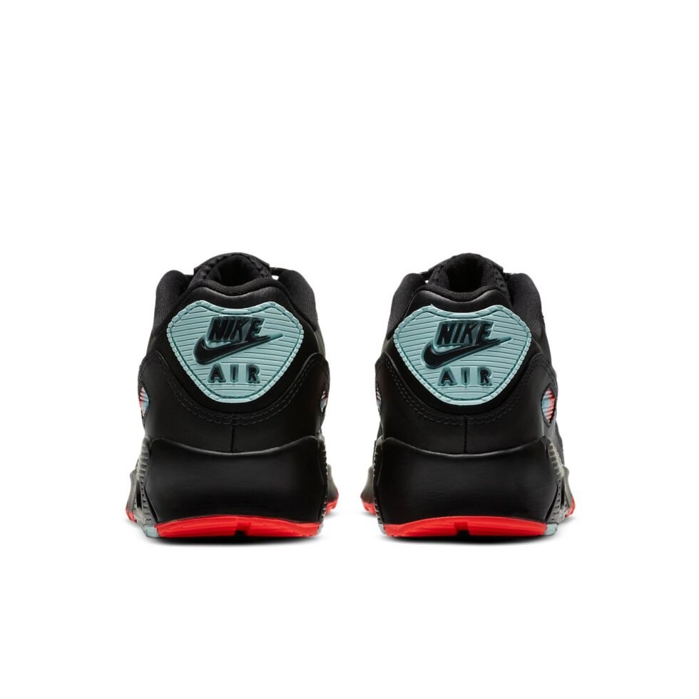 (WMNS) Nike Air Max 90 Leather 'Black Crimson Glacier Ice' CZ8144-001 - Image 4