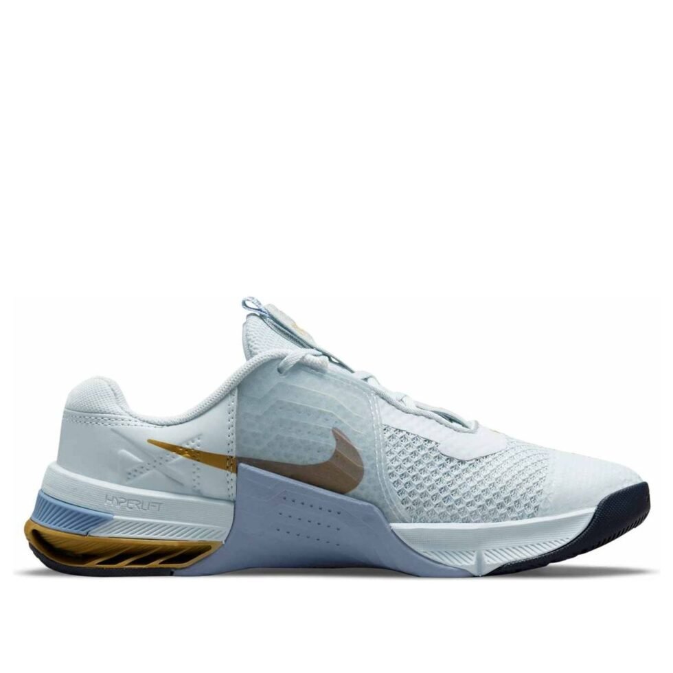 (WMNS) Nike Metcon 7 'Pure Platinum Metallic Gold Coin' CZ8280-049 - Image 2