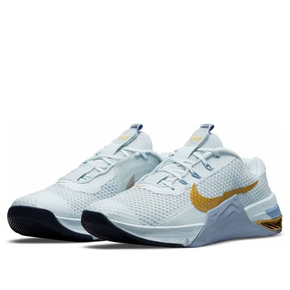 (WMNS) Nike Metcon 7 'Pure Platinum Metallic Gold Coin' CZ8280-049 - Image 3