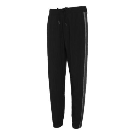 Nike Side Splicing Running Sports Woven Bundle Feet Pants Black CZ9965-010