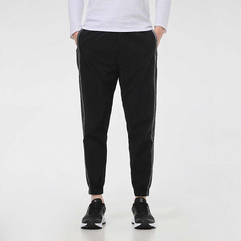 Nike Side Splicing Running Sports Woven Bundle Feet Pants Black CZ9965-010 - Image 2
