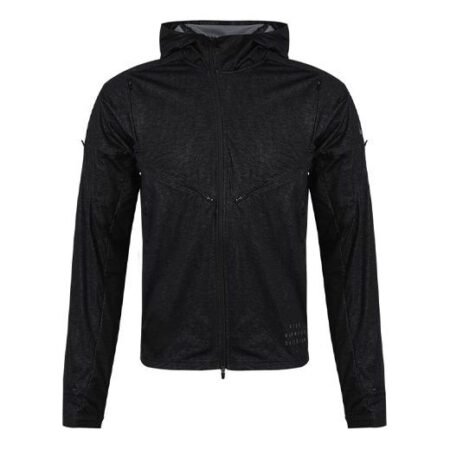 Men's Nike Casual Hooded Running Black Jacket DA0417-010