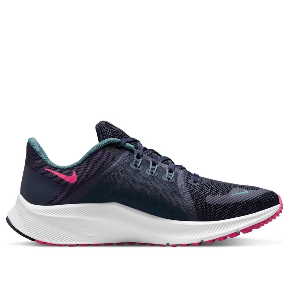 (WMNS) Nike Quest 4 'Blackened Blue Rush Pink' DA1106-401 - Image 2
