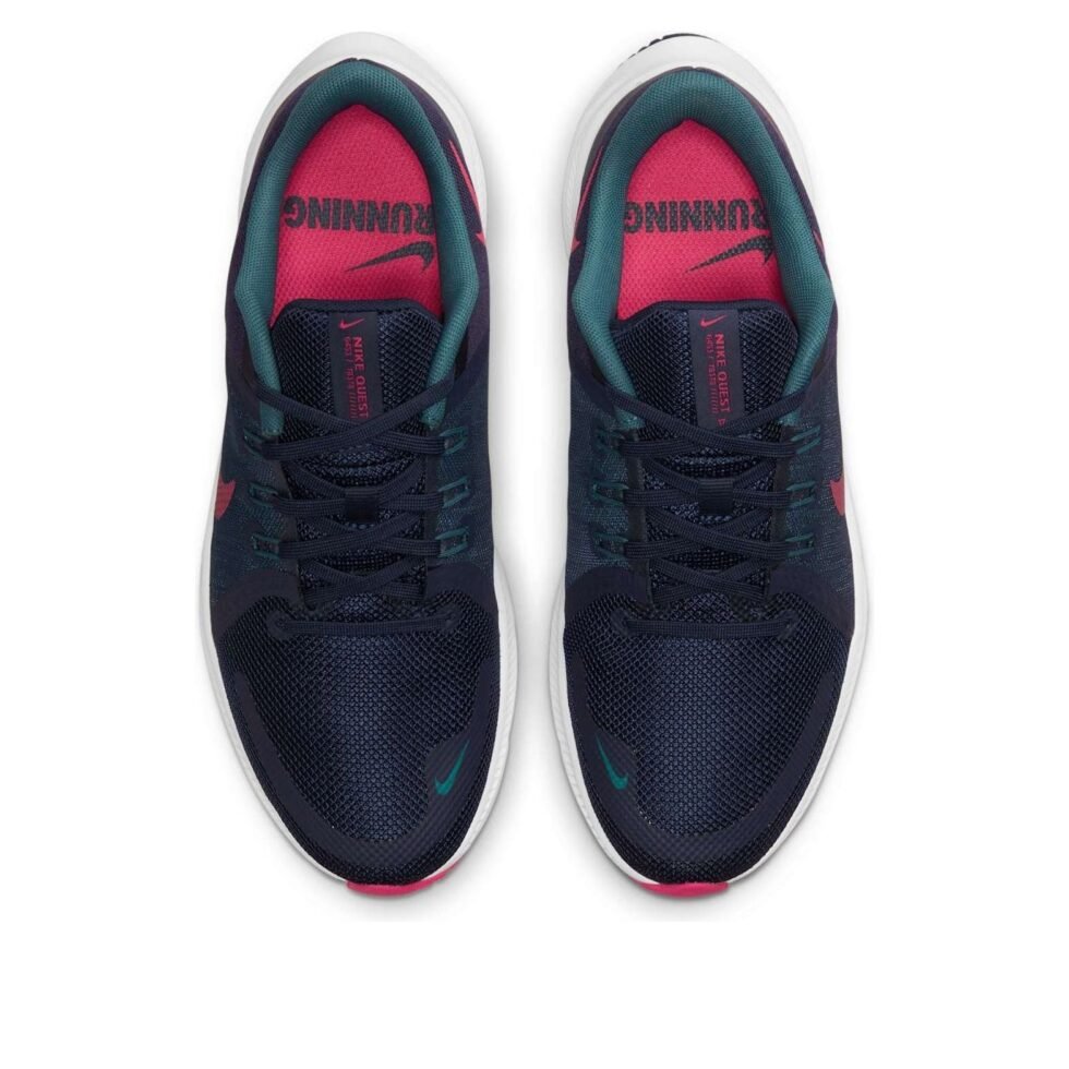 (WMNS) Nike Quest 4 'Blackened Blue Rush Pink' DA1106-401 - Image 4