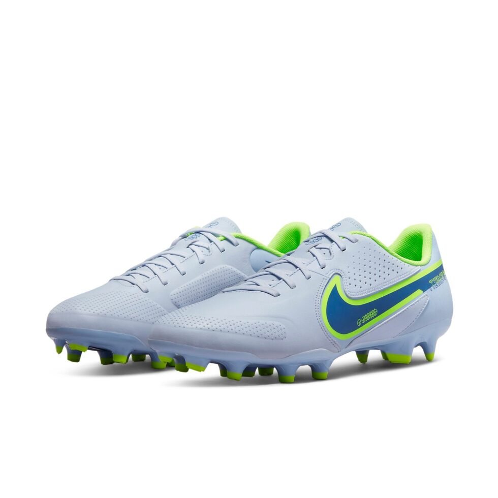 Nike Tiempo Legend 9 Academy MG 'Grey Dark Marina Blue' DA1174-054 - Image 4