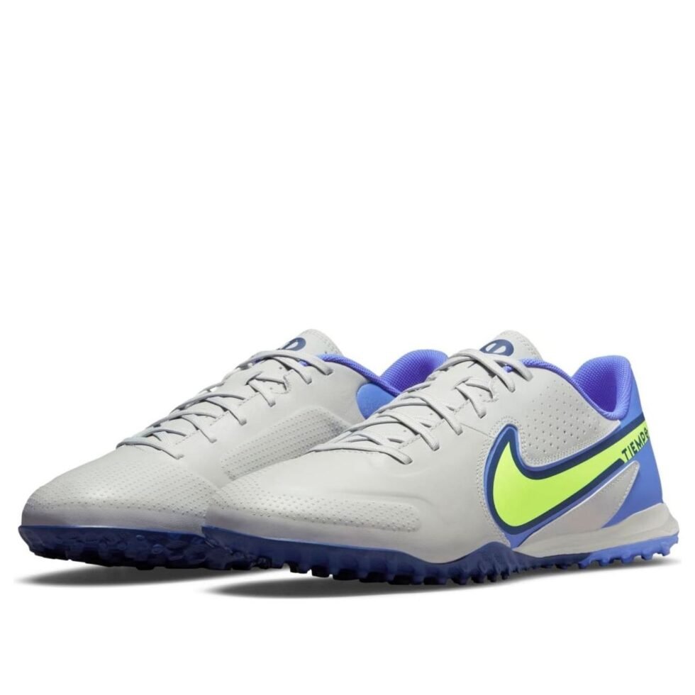 Nike Legend 9 Academy TF Turf Low-Top Soccer Shoes Grey Gray DA1191-075 - Image 3