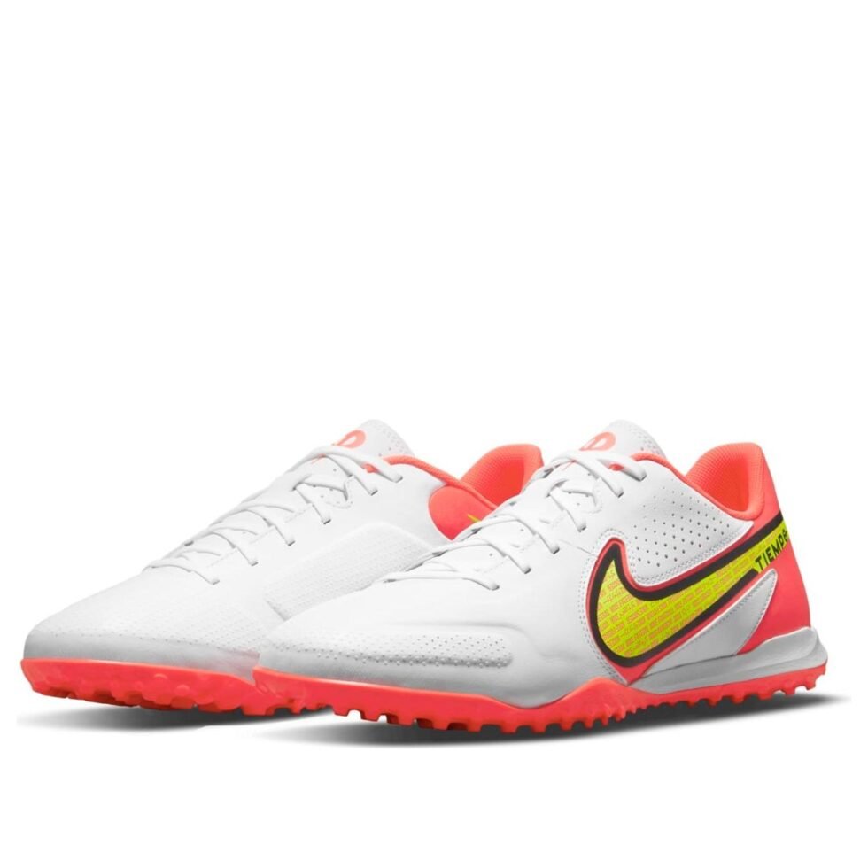 Nike Legend 9 Academy TF Turf Soccer Shoes White/Red DA1191-176 - Image 3