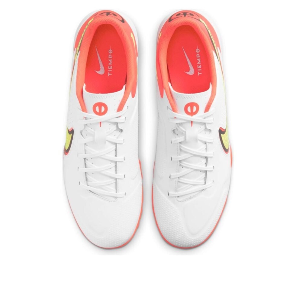 Nike Legend 9 Academy TF Turf Soccer Shoes White/Red DA1191-176 - Image 4