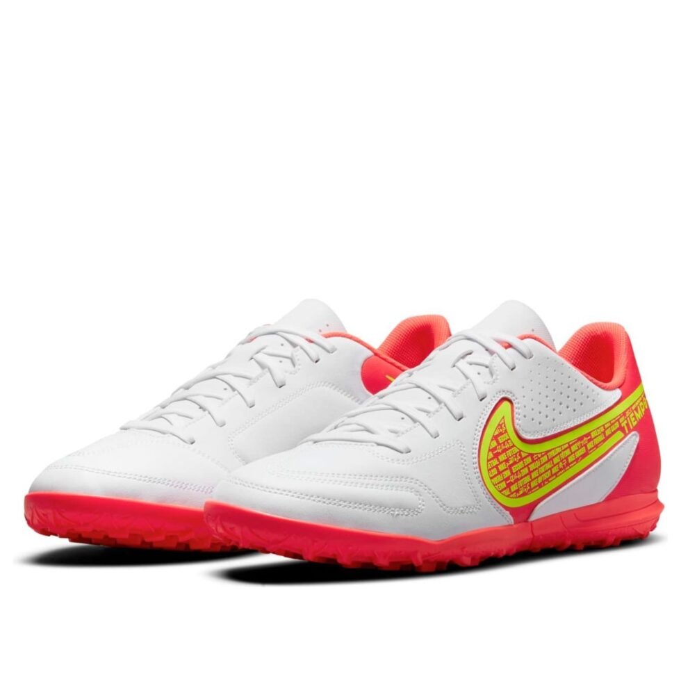 Nike Legend 9 Club TF Turf Sports Shoes White/Red DA1193-176 - Image 3