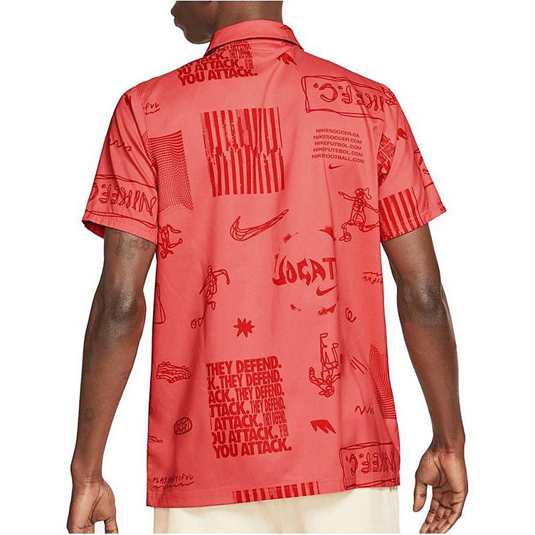 Nike Soccer polo shirt 'Red' DA1474-858 - Image 4