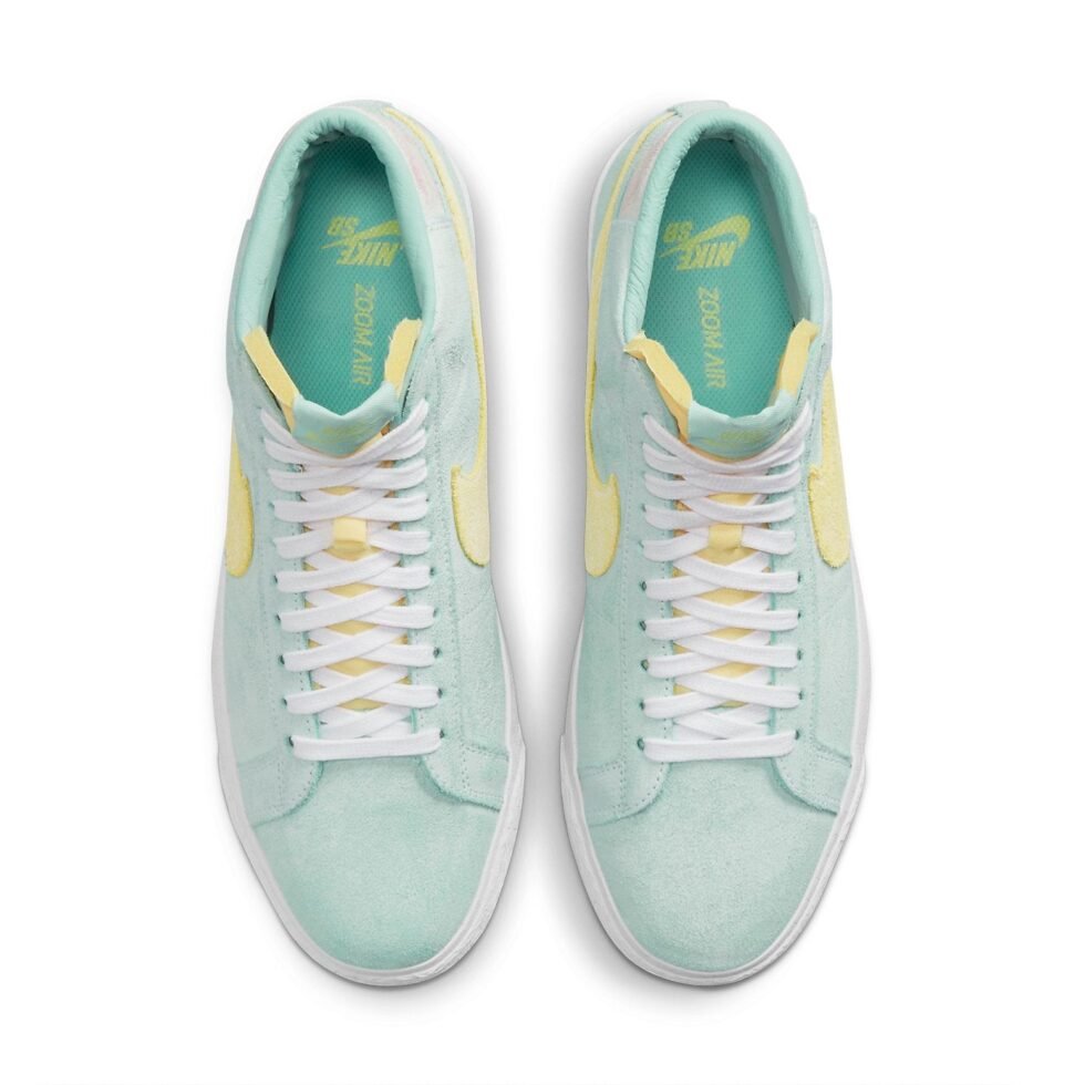 Nike Zoom Blazer Mid Premium SB 'Light Dew Zitron' DA1839-300 - Image 4