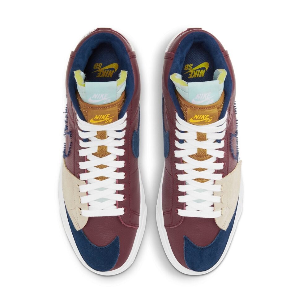 Nike Zoom Blazer Mid Edge SB 'Team Red Navy' DA2189-600 - Image 4