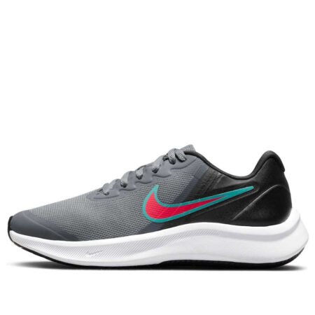 (GS) Nike Star Runner 3 'Smoke Grey Siren Red' DA2776-008