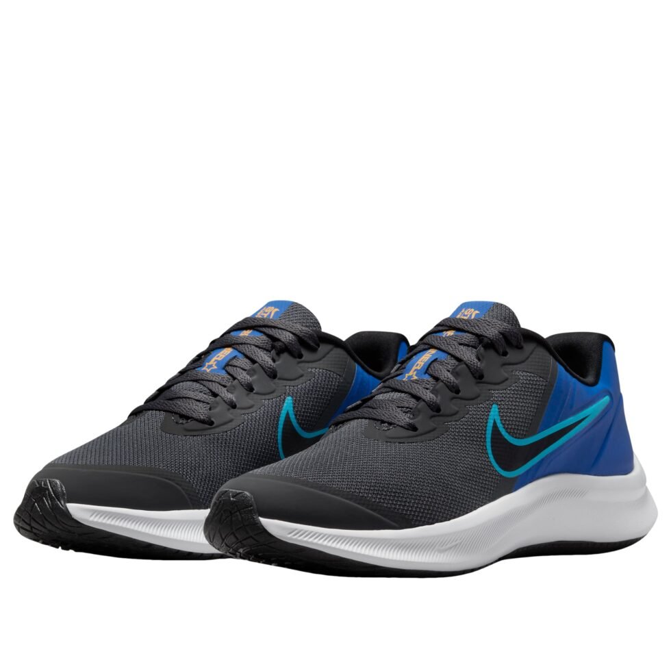 (GS) Nike Star Runner 3 'Iron Grey Racer Blue' DA2776-012 - Image 4