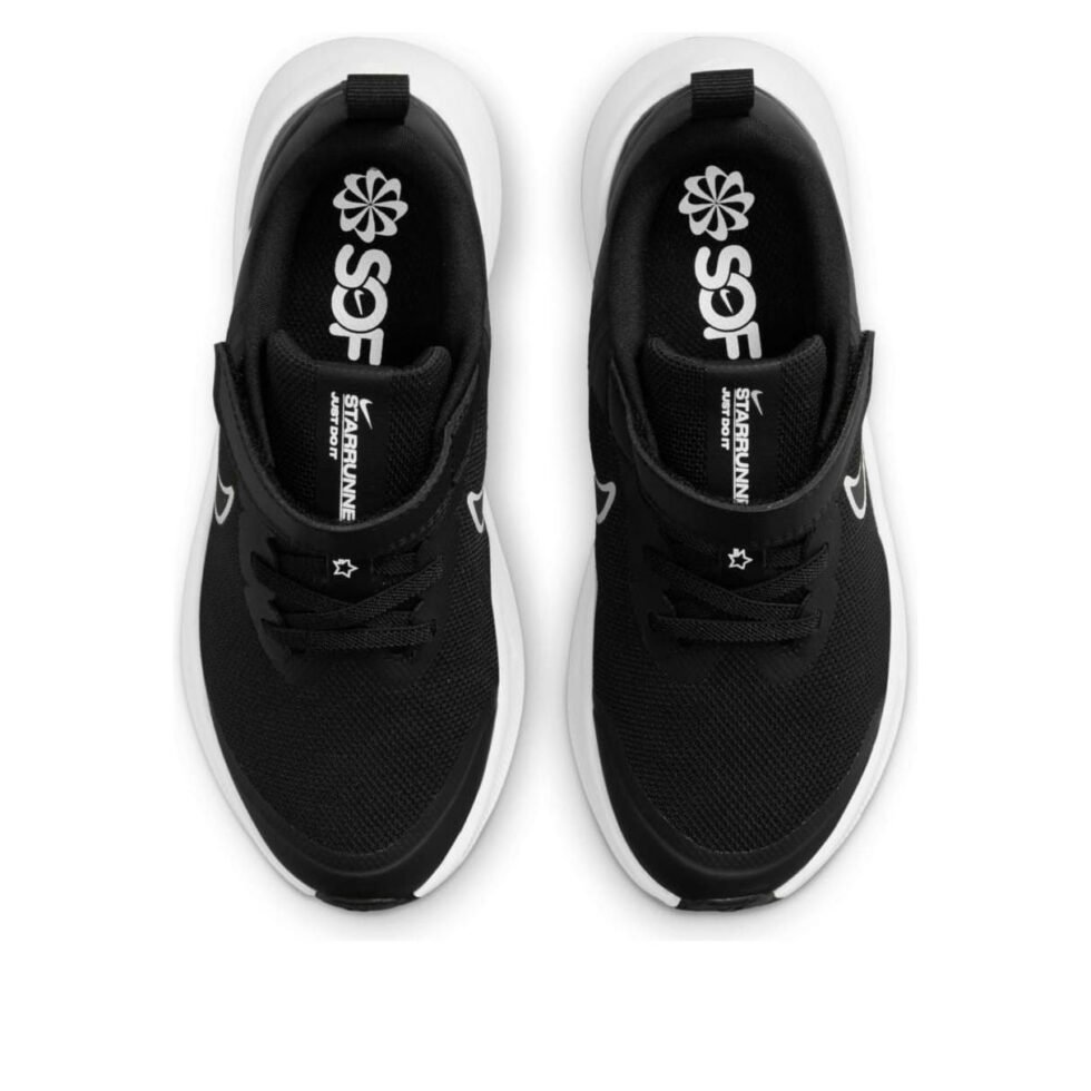(PS) Nike Star Runner 3 'Black White' DA2777-003 - Image 4