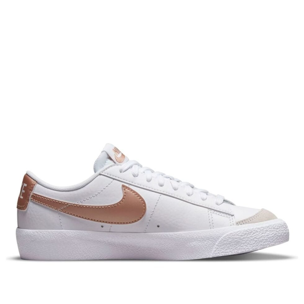 (GS) Nike Blazer Low '77 'White Metallic Red Bronze' DA4074-107 - Image 2